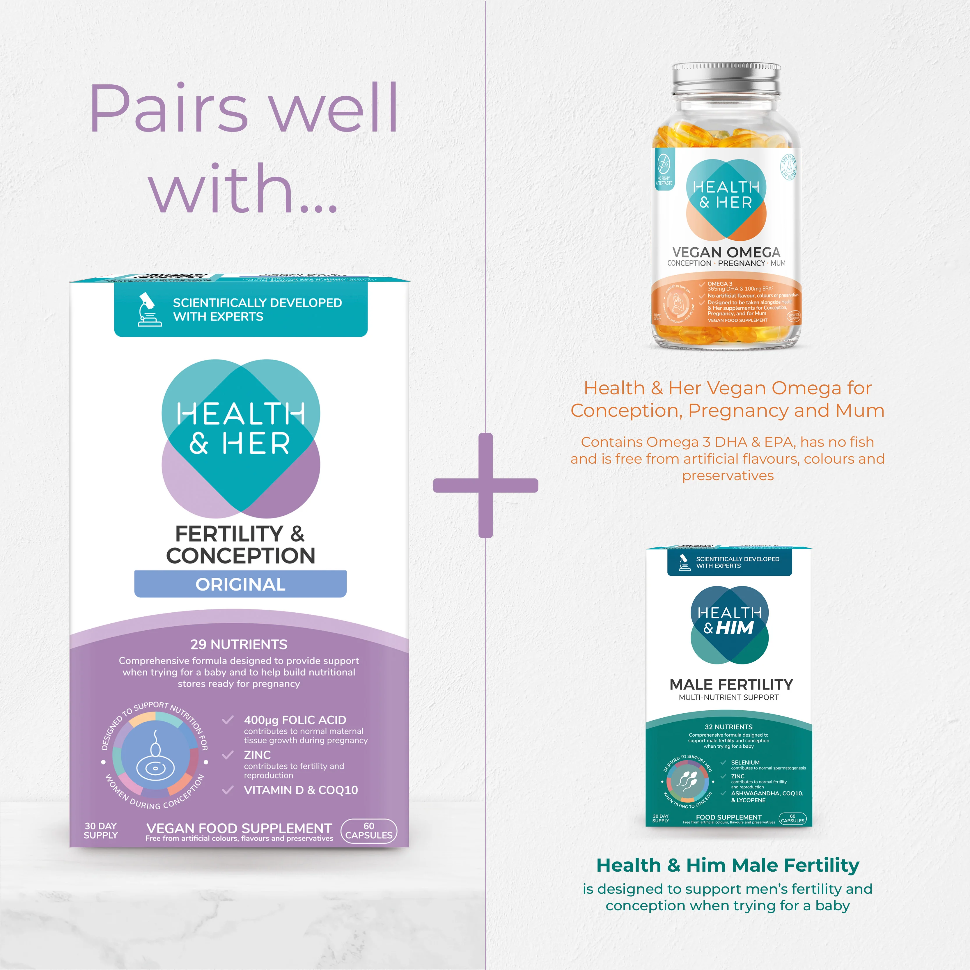 Health & Her Fertility & Conception Original Multi-Nutrient Support - Image 7