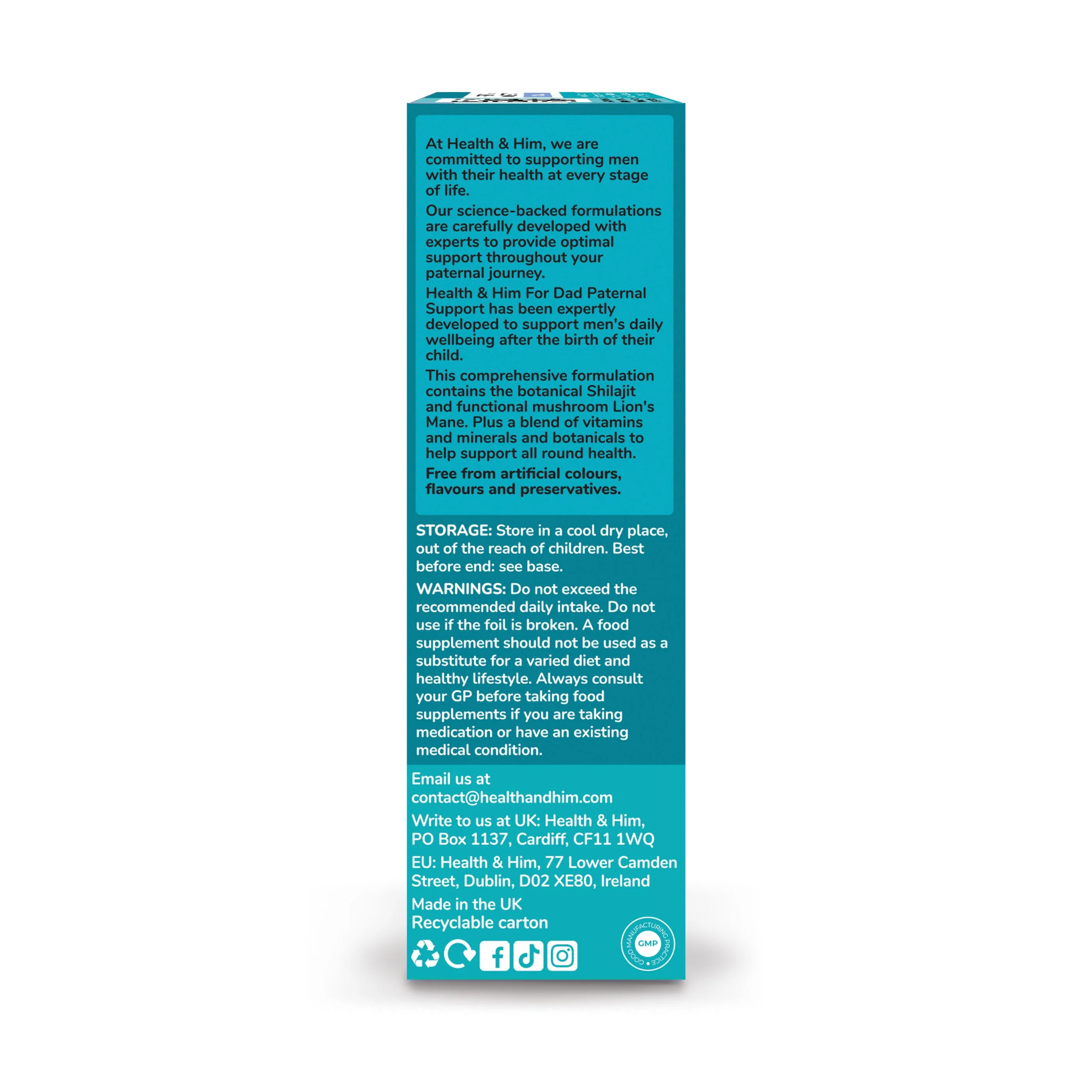 Health & Him For Dad Paternal Multi-Nutrient Support - Image 5
